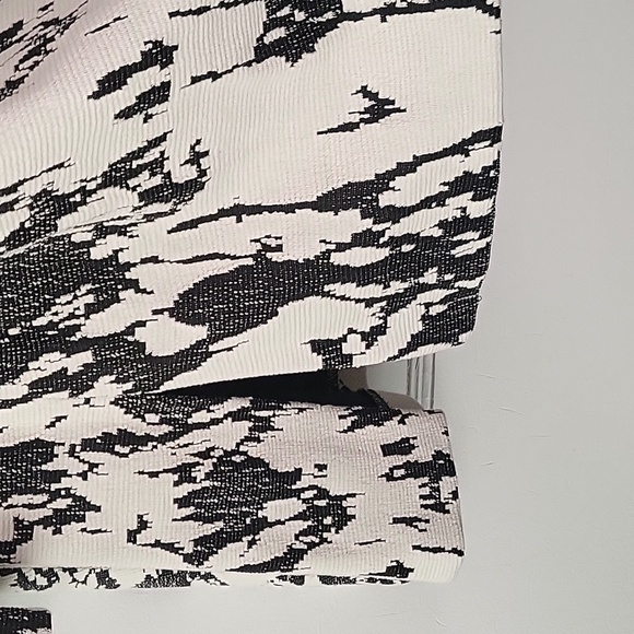 Joseph Ribkoff Black and White Patterned Coat - Picture 5 of 12